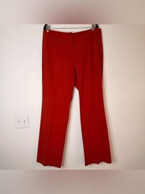 Ashley Stewart | Red Straight-Leg Trouser Dress Pants 16 W
